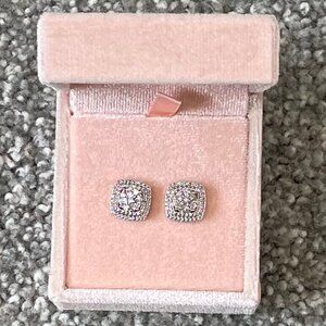 NWOT Affinity Sterling Silver Lab-Grown Diamond Stud Earrings